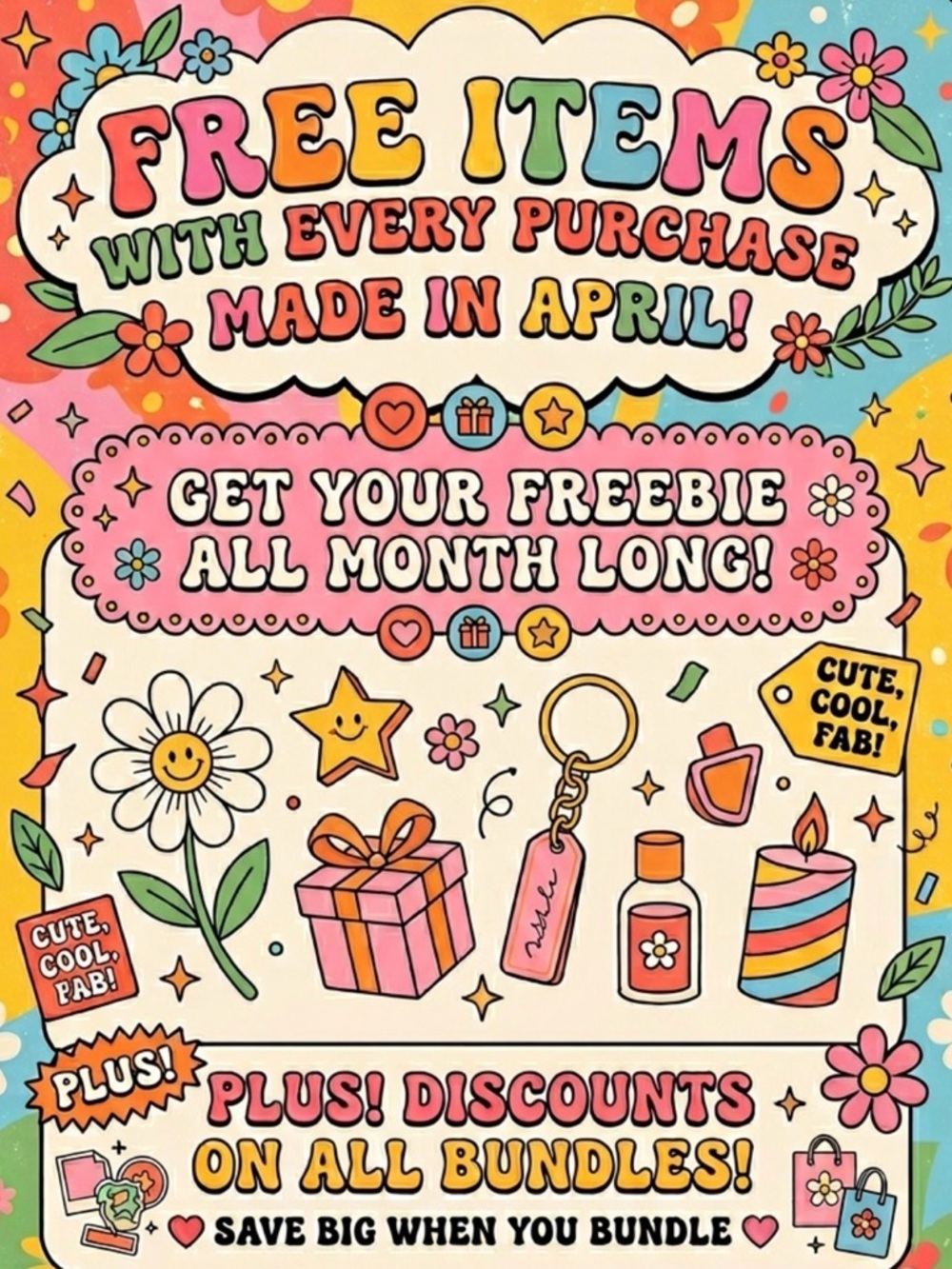 No Rain, Just Gains: Free Gifts All April Long! ☔️